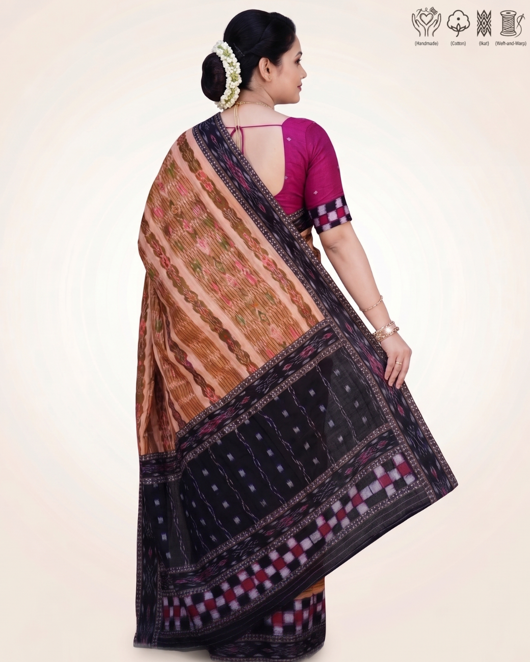 Sambalpuri Pure Handloom Patchwork Saree