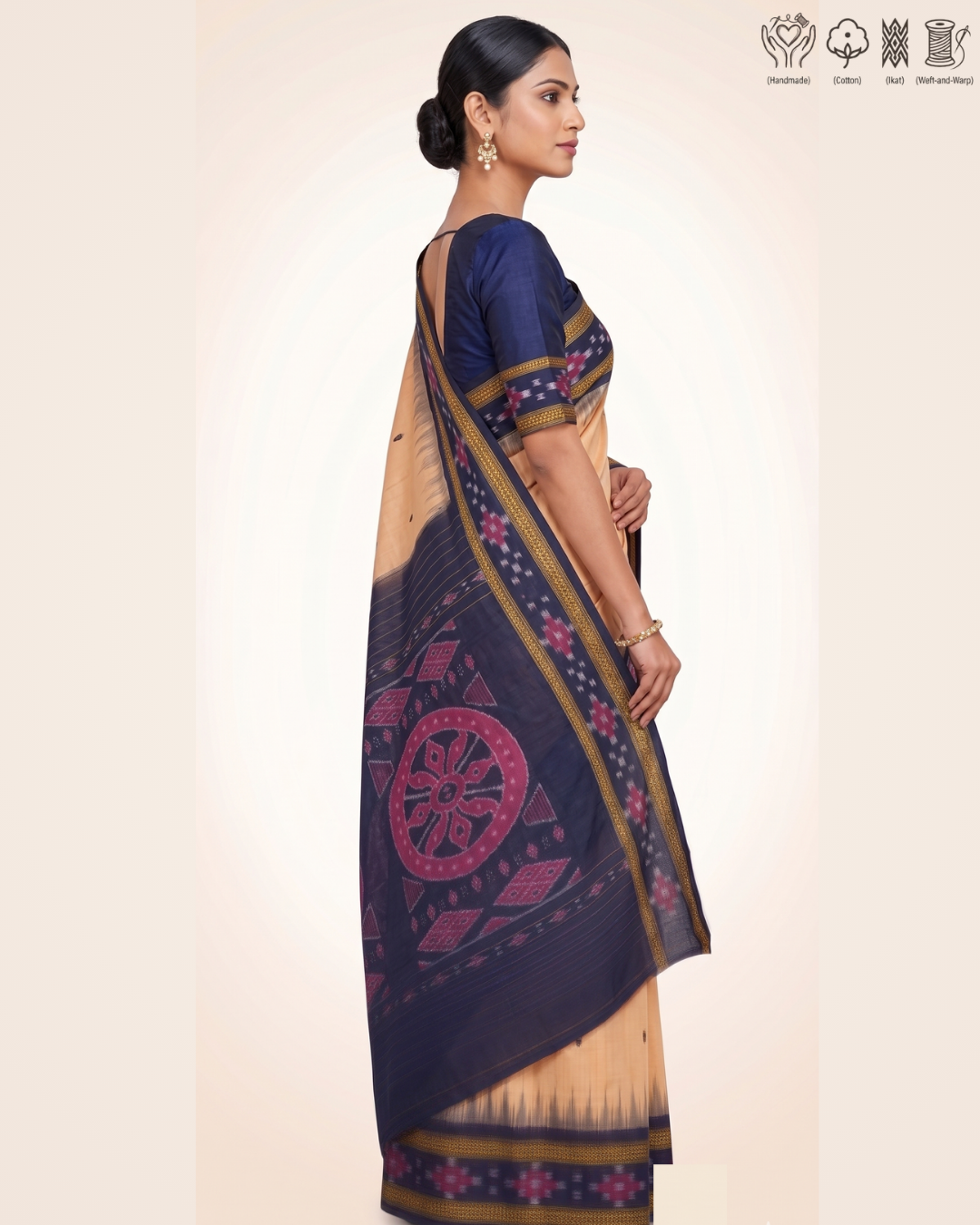 Pure Sambalpuri Handloom Cotton saree | Utkal Weaves