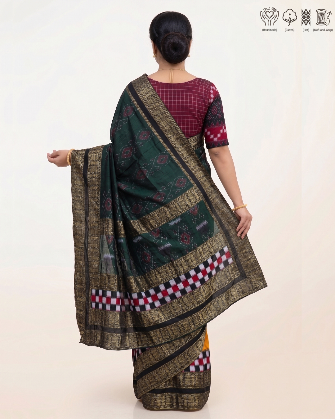 Sambalpuri Pure Handloom Patchwork Saree