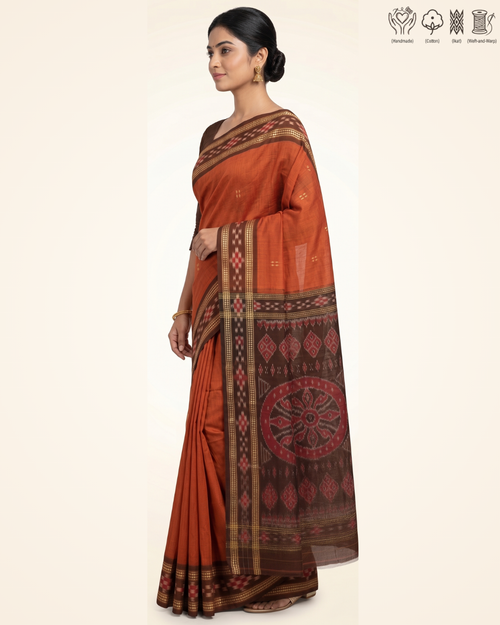 Pure Sambalpuri Handloom Cotton saree | Utkal Weaves