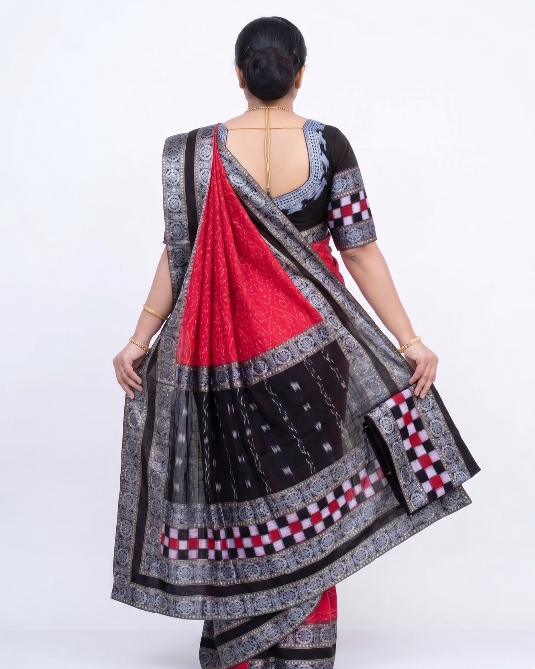Sambalpuri Pure Handloom Patchwork Saree