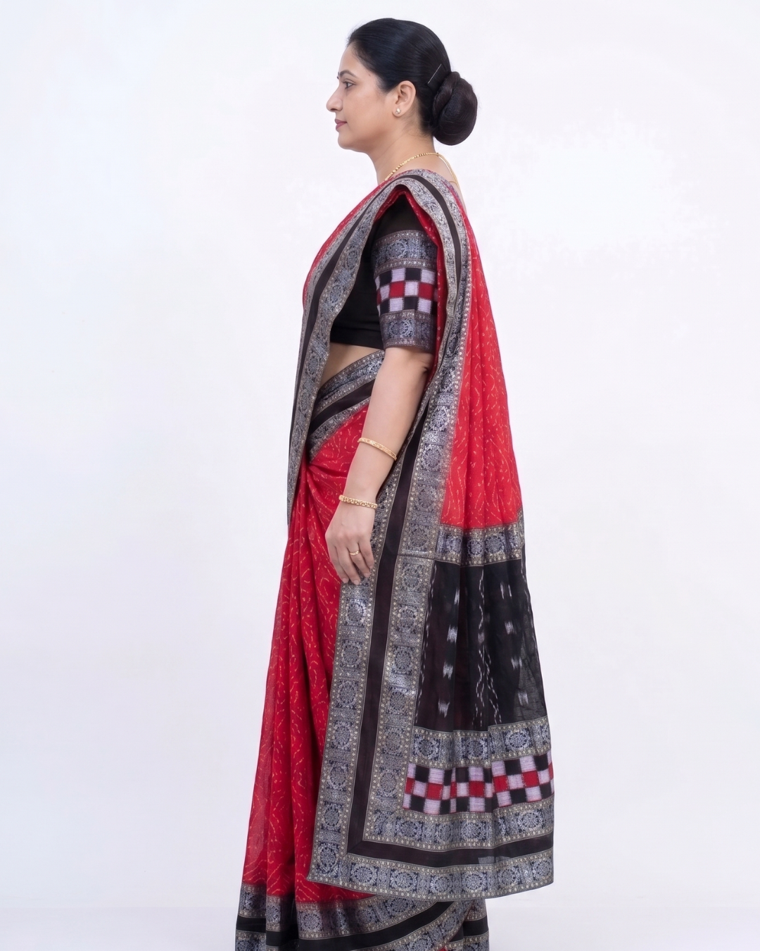 Sambalpuri Pure Handloom Patchwork Saree
