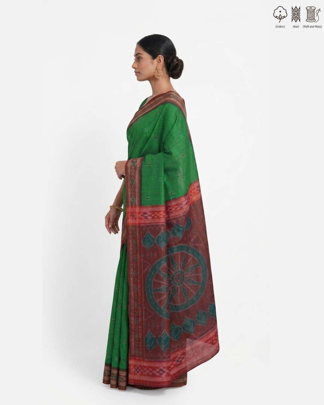 Pure Sambalpuri Handloom Cotton saree | Utkal Weaves