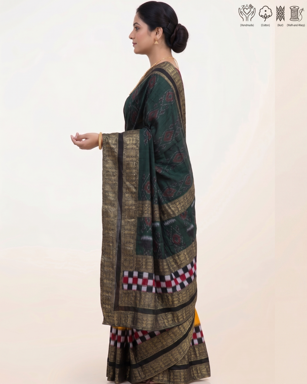 Sambalpuri Pure Handloom Patchwork Saree