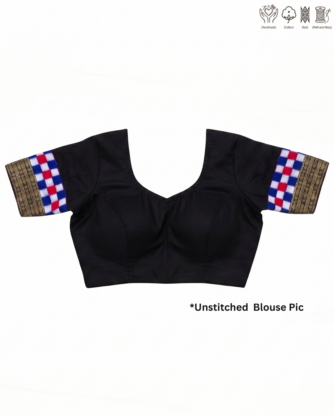 Sambalpuri Pure Handloom Patchwork Saree