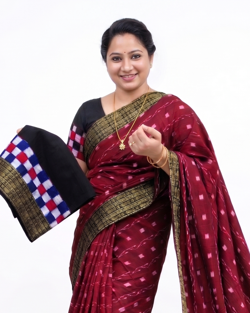 Sambalpuri Pure Handloom Patchwork Saree