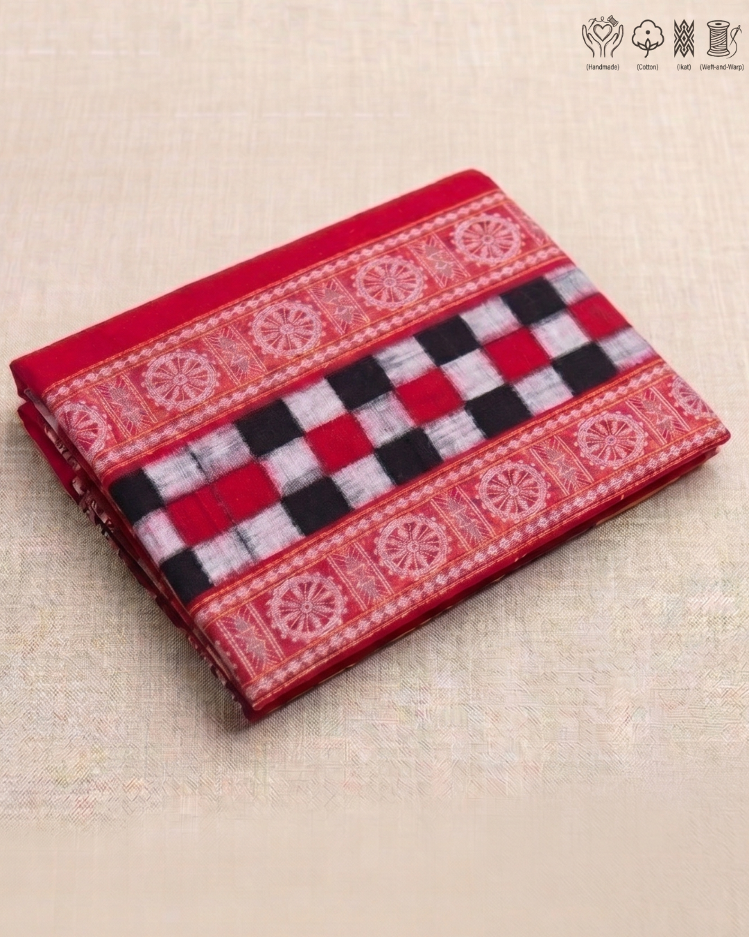 Sambalpuri Pure Handloom Patchwork Saree