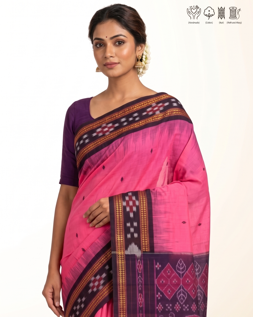 Pure Sambalpuri Handloom Cotton saree | Utkal Weaves