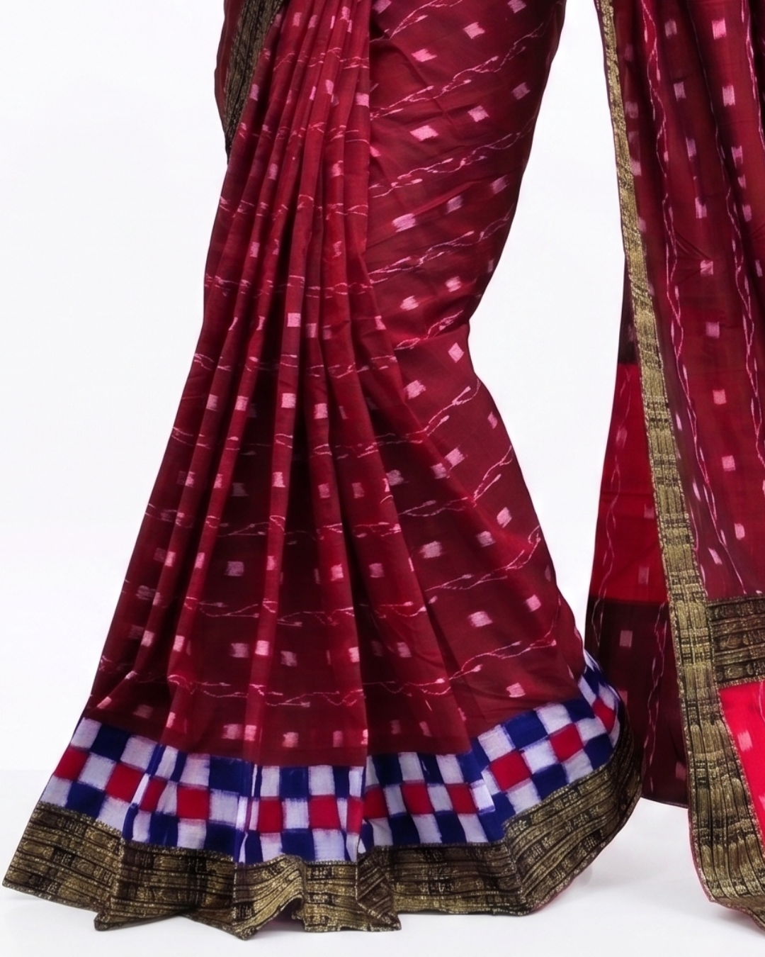 Sambalpuri Pure Handloom Patchwork Saree