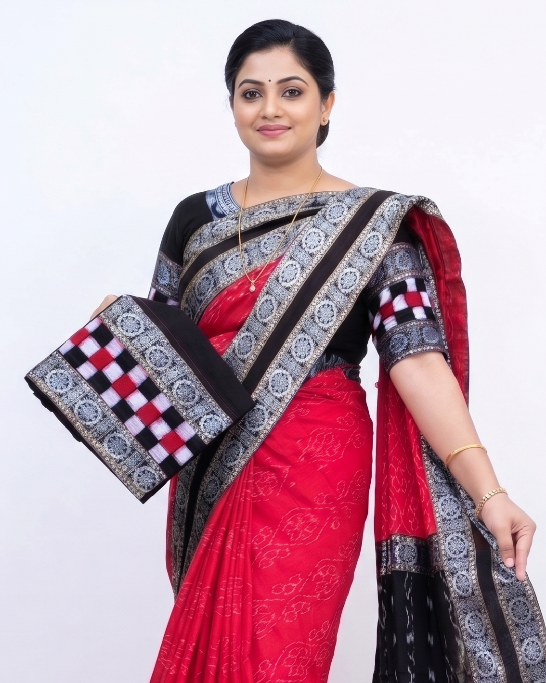 Sambalpuri Pure Handloom Patchwork Saree