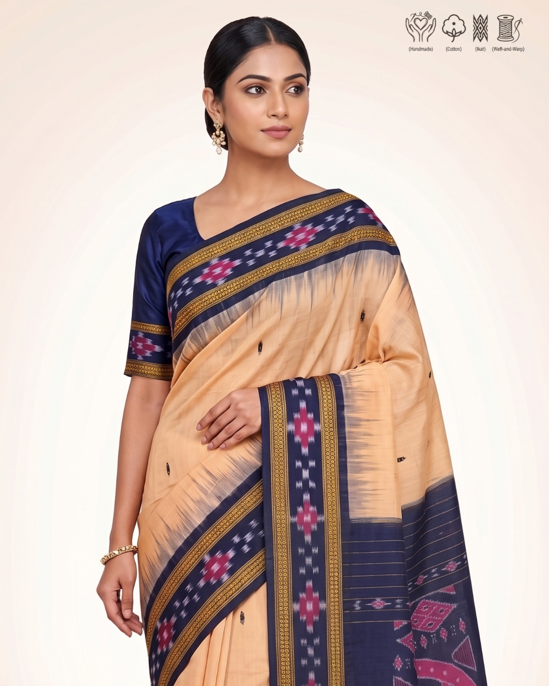Pure Sambalpuri Handloom Cotton saree | Utkal Weaves