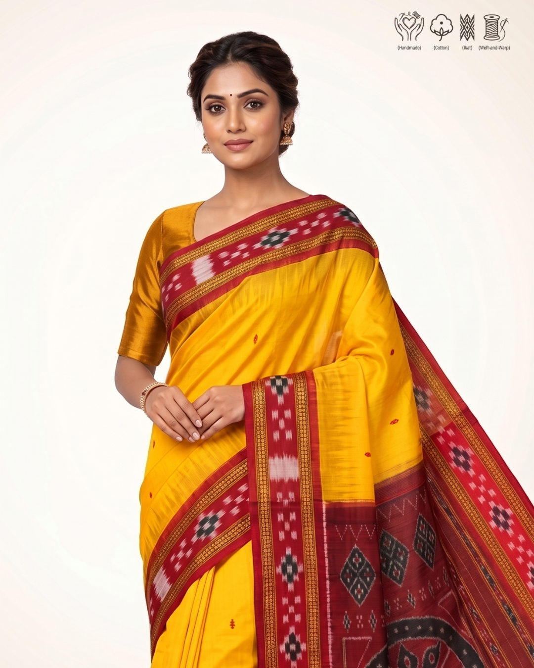 Pure Sambalpuri Handloom Cotton saree | Utkal Weaves