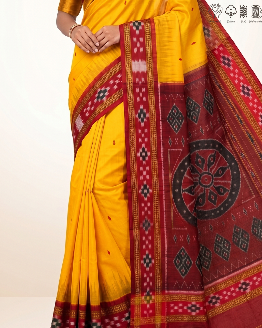 Pure Sambalpuri Handloom Cotton saree | Utkal Weaves