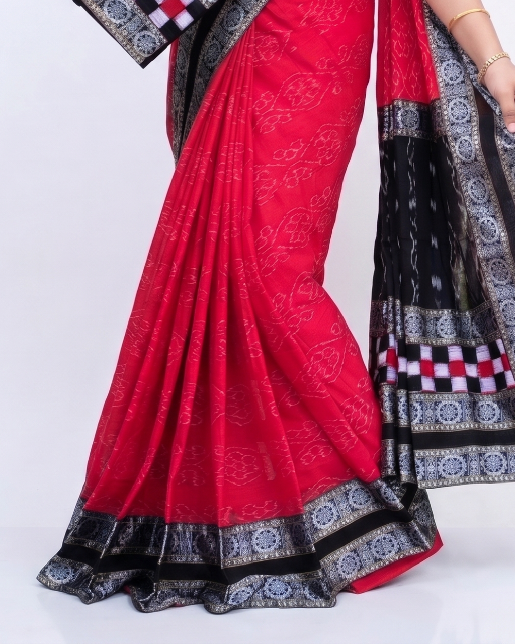 Sambalpuri Pure Handloom Patchwork Saree